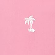 Petite Miami Beach Embroidered Palm Tree Clamdigger Pants