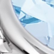 1 ct. t.w. Sea Blue Aquamarine®, 1/10 ct. t.w. Nude Diamonds™ Ring in 14K Vanilla Gold®