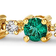 4 ct. t.w. Costa Smeralda Emeralds™, 5/8 ct. t.w. Nude Diamonds™ Bracelet in 14K Honey Gold™