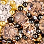1.5 ct. t.w. Chocolate Ombré Diamonds® Ombré Butterfly Pendant Necklace in 14K Honey Gold™