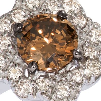  5/8 ct. t.w. Chocolate Diamonds®, 1/6 ct. t.w. Nude Diamonds™ Ring in 14k Vanilla Gold®