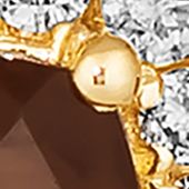 2.5 ct. t.w. Chocolate Quartz®, 1/4 ct. t.w. Chocolate Diamonds®, 3/8 ct. t.w. Nude Diamonds™ Earrings in 14K Honey Gold™