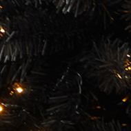 4 Foot Black Artificial Christmas Tree with 170 Clear LED Lights