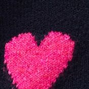 Plus Long Sleeve Valentine's Day Heart Sweater