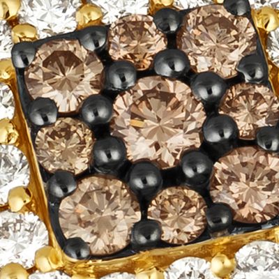  Ring featuring 1 ct. t.w. Chocolate Diamonds®, 1/2 ct. t.w. Nude Diamonds™ set in 14K Honey Gold™