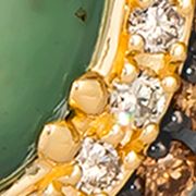 4.20 ct. t.w. Peacock Aquaprase™, 7/8 ct. t.w. Chocolate Diamonds®, 3/8 ct. t.w. Nude Diamonds™ Earrings set in 14K Honey Gold™