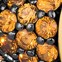 Chocolatier® Fish Pendant Necklace featuring 7/8 ct. t.w. Chocolate Diamonds®, 1/5 ct. t.w. Blackberry Diamonds® in 14K Honey Gold™