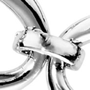 Silver Plated Open Oval Link Bracelet