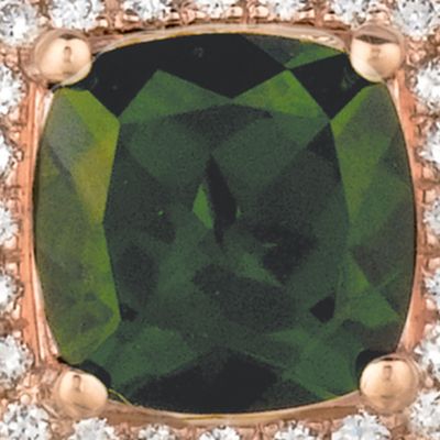 1/8 ct. t.w. Pistachio Diopside® and 1/5 ct. t.w. Vanilla Diamonds® Pendant in 14k Strawberry Gold®