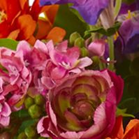 Assorted Flowers Plant in Hanging Vase