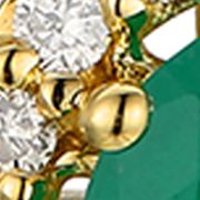 3/4 ct. t.w. Costa Smeralda Emeralds™, 1/10 ct. t.w. Chocolate Diamonds®, 1/4 ct. t.w. Nude Diamonds™ Pendant Necklace in 14K Honey Gold™
