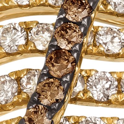 Nude Diamond and Chocolate Diamonds® Ring in 14k Honey Gold