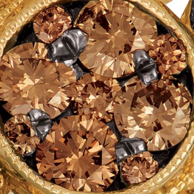 1/8 ct. t.w. Nude Diamonds™ and 1 ct. t.w. Chocolate Diamonds® Ring in 14k Honey Gold™