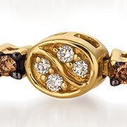 Chocolatier® Bracelet featuring 7/8 ct. t.w. Chocolate Diamonds®, 1/4 ct. t.w. Vanilla Diamonds® in 14K Honey Gold™