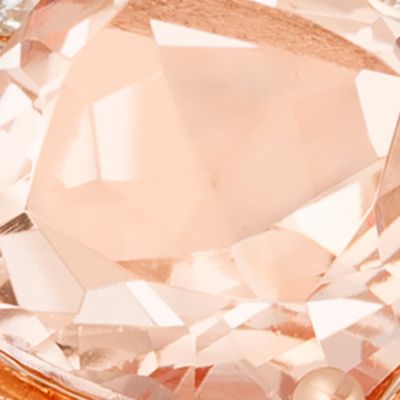  1.75 ct. t.w. Peach Morganite™, 3/4 ct. t.w. Vanilla Diamonds® Ring in 14k Strawberry Gold®