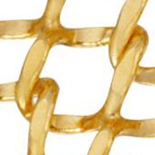 14k Gold Dipped Wide Mesh Bracelet