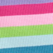 Women's Sleeveless Rainbow Stripe Ribbed Dress