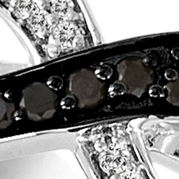 Blackberry Diamond® and Vanilla Diamond® Band in 14k Vanilla Gold®