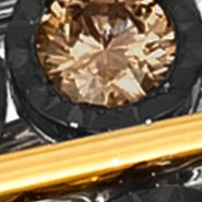 1/4 ct. t.w. Chocolate Diamonds® Chocolatier® Ring in Two Tone Gold