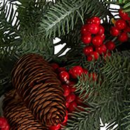 40" Pines, Red Berries, and Pinecones Artificial Christmas Garland