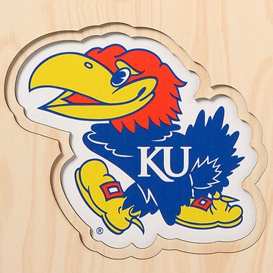 YouTheFan NCAA Kansas Jayhawks 3D Stadium 8x32 Banner - Allen Fieldhouse