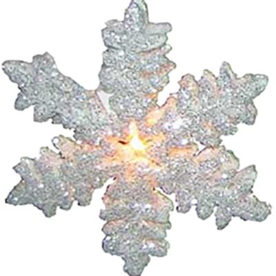 UL 10-Light White Snowflake Party Light Set