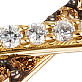 2/5 ct. t.w. Chocolate Diamonds® and 1/2 ct. t.w. Vanilla Diamonds® Ring in 14k Honey Gold™