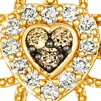 1/2 ct. t.w. Diamond Cross Pendant Necklace in 14K Yellow Gold 