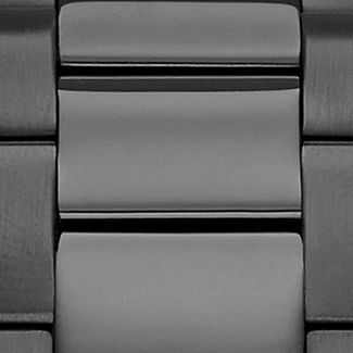 Slim Runway Black Ion Plated Stainless Steel Bracelet Watch 