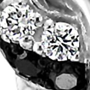  Exotics® Pendant Necklace with Black Diamonds and Vanilla Diamonds® in 14K Vanilla Gold® 