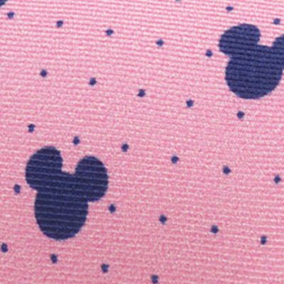 Men's Mickey Mouse Dot Pink Tie