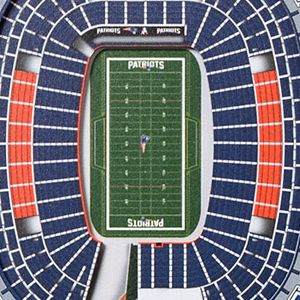 YouTheFan NFL New England Patriots 3D Stadium 8x32 Banner - Gillette Stadium