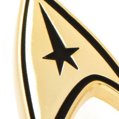 Star Trek Gold Plated Delta Shield Cufflinks