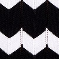 Petite Zig Zag Sweater with Woven Trim