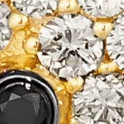 1/3 ct. t.w. Nude Diamonds™, Blackberry Diamonds® Enamel Panda Pendant Necklaceset in 14K Honey Gold™