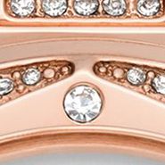 Women's Rose Gold Crystal Embellished Watch