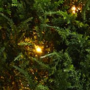 3.5-Foot Cypress Artificial Tree with 350 LED Lights UV Resistant (Indoor/Outdoor)