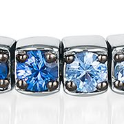 3.5 ct. t.w. Denim Ombré® Sapphire, 5/8 ct. t.w. White Sapphire Ombré Bracelet set in 14K Vanilla Gold®