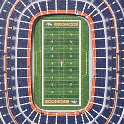 YouTheFan NFL Denver Broncos 3D Stadium 8x32 Banner - Mile High Stadium