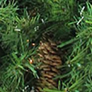 4' x 30Inch Dakota Red Pine Full Artificial Christmas Tree with Pine Cones - Unlit