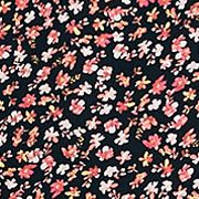 Women's Long Sleeve Harvest Floral Print Ruffle Dress