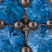 1/2 ct. t.w. Blueberry Sapphire™, 1/5 ct. t.w. Vanilla Diamonds® Pendant Necklace in 14K Strawberry Gold®