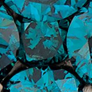 1/3 ct. t.w. Blue Diamond and 1/5 ct. t.w. Vanilla Diamond® Round Ring in Silver Tone Metal