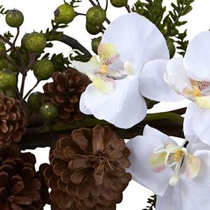 30 in Phalaenopsis Orchid and Pine Swag