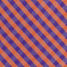 NCAA Clemson Tigers Gingham Tie