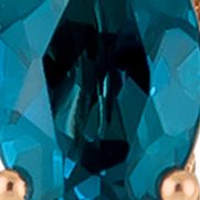 Chocolatier® Pendant Necklace with 7/8 ct. t.w. Deep Sea Blue Topaz™, Chocolate Diamonds®, Vanilla Diamonds® in 14K Strawberry Gold®