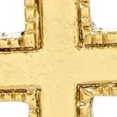 14K Gold-Dipped Jerusalem Cross Pendant Necklace - 18"