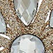 11-Inch Un-Lit Gold Glittered Jeweled Star Treetop