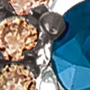Chocolatier® Ring featuring 1/3 ct. t.w. Blueberry Sapphire™, 3/8 ct. t.w. Chocolate Diamonds®, 1/15 ct. t.w. Vanilla Diamonds® in 14K Vanilla Gold®