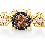 1/5 ct. t.w. Chocolate Diamonds®, 3/4 ct. t.w. Nude Diamonds™ Bracelet set in 14K Honey Gold™
